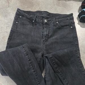 Guess Gray High Rise Jeans with Smooth Denim